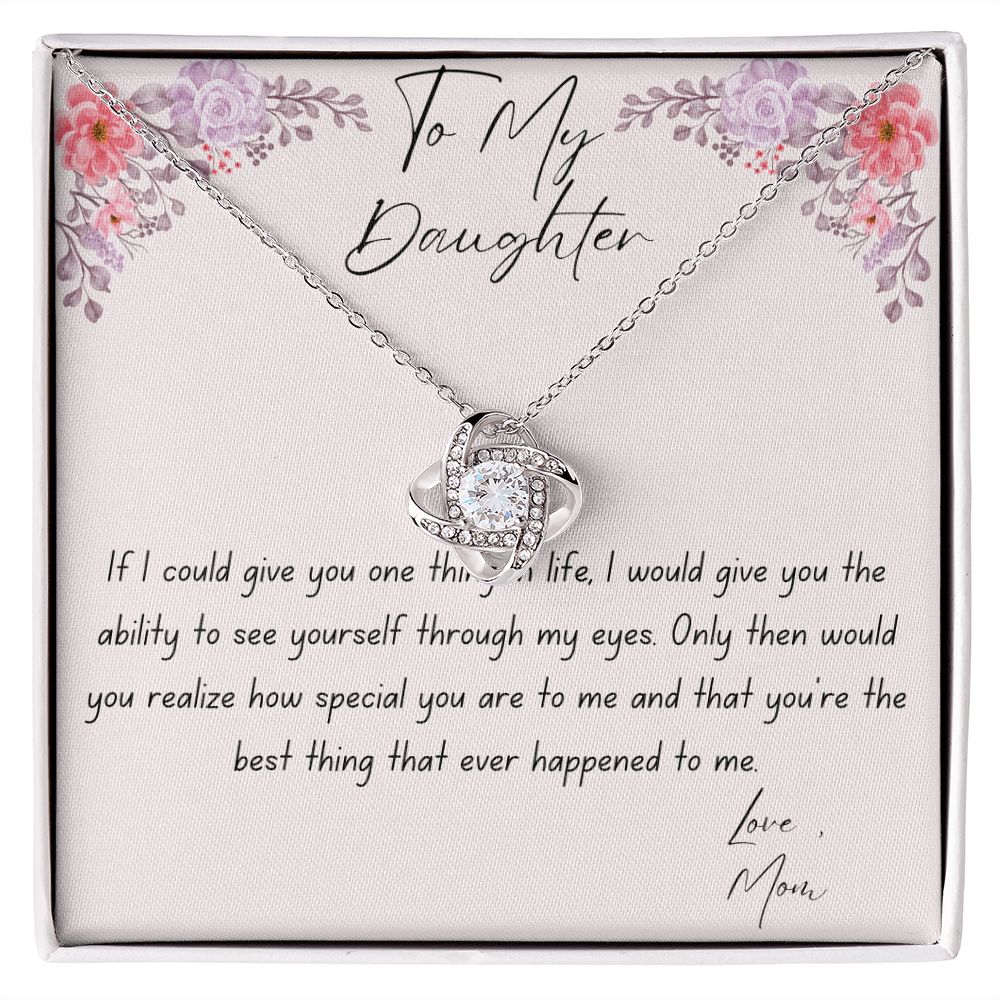 To My Daughter | Love Knot Necklace