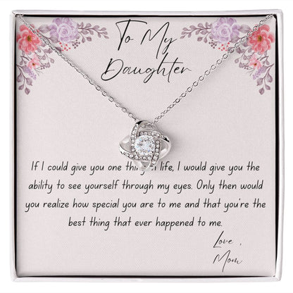 To My Daughter | Love Knot Necklace