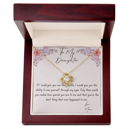 To My Daughter | Love Knot Necklace