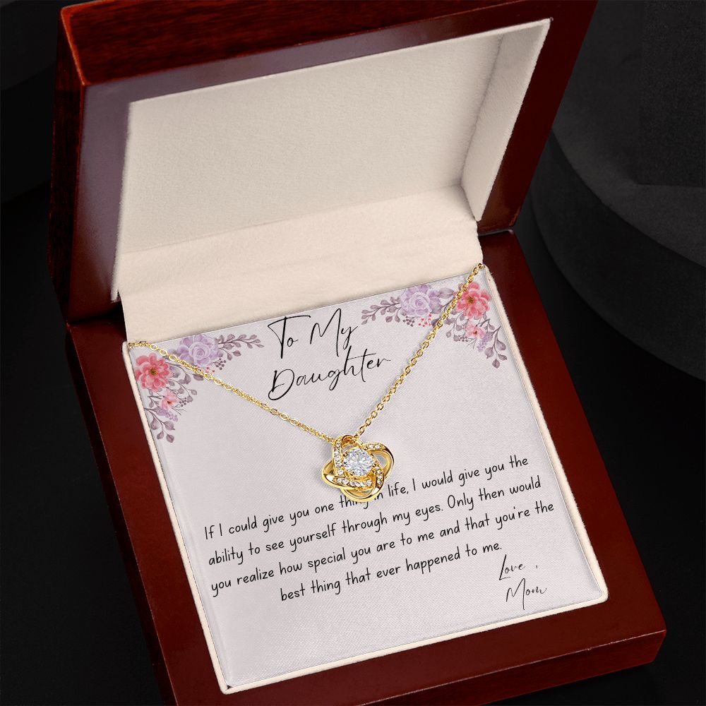 To My Daughter | Love Knot Necklace